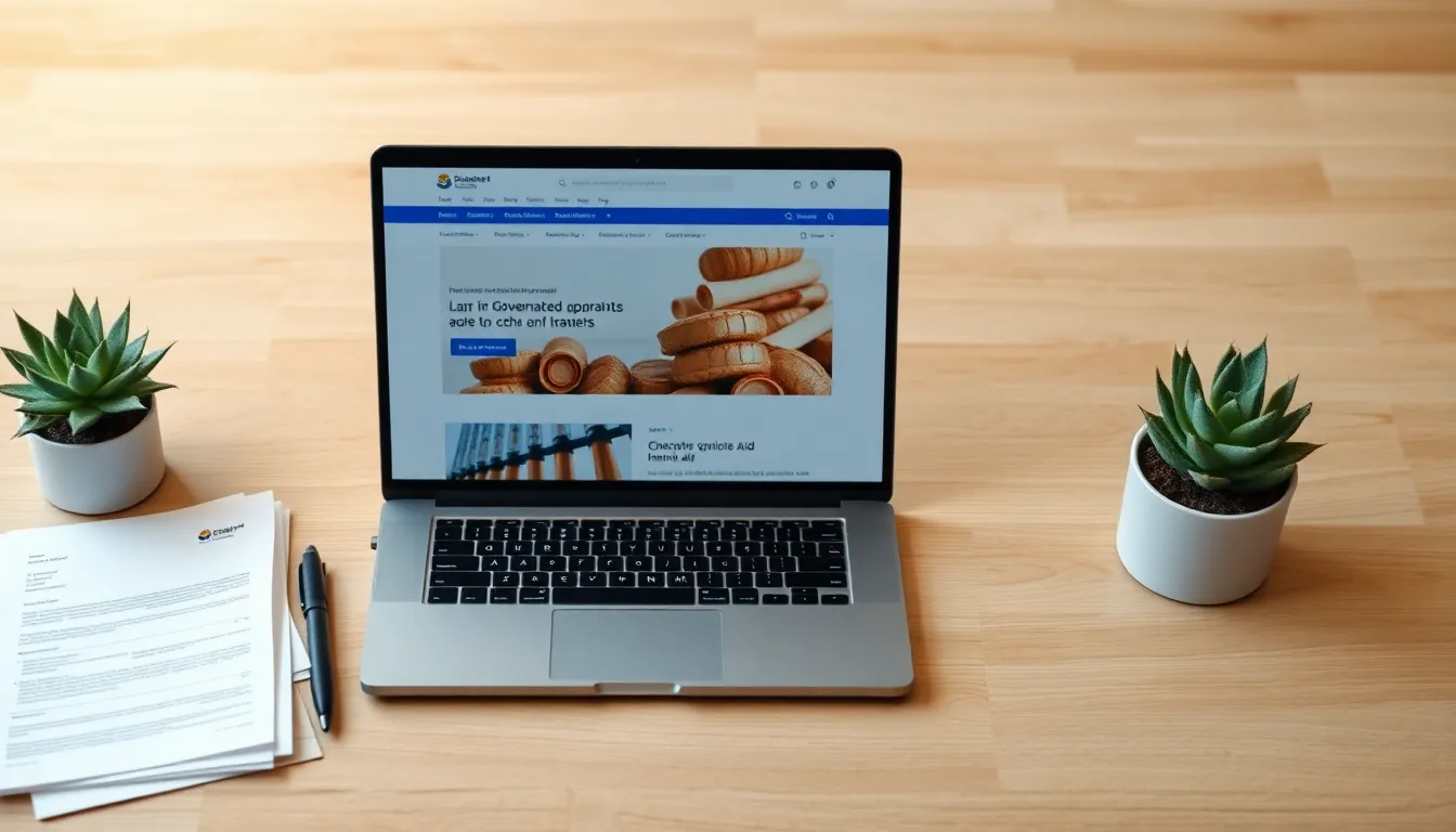 서류 준비 중인 청년