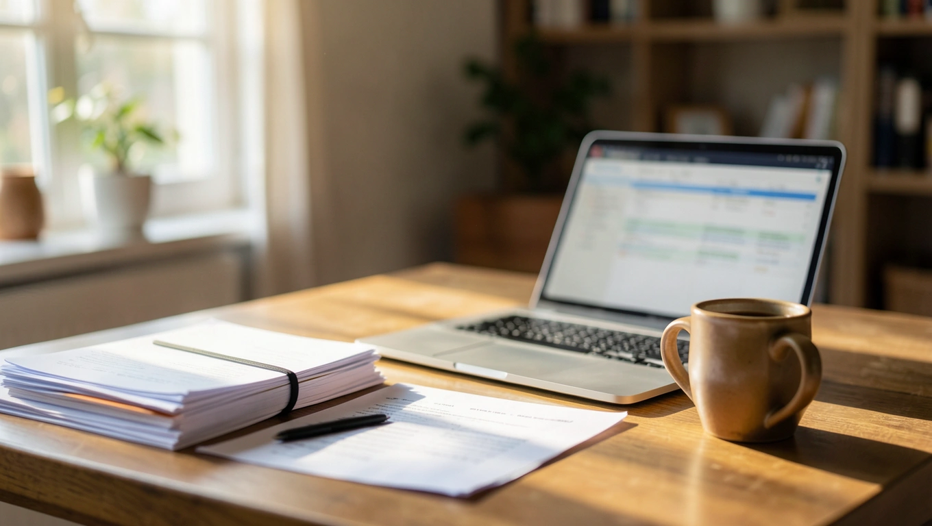 청년이 계좌를 보며 밝게 웃는 이미지